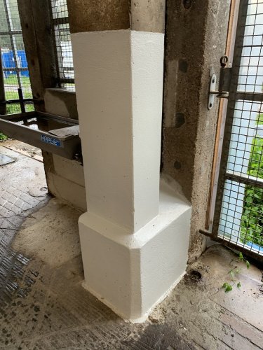 Sanierung Betonsäule